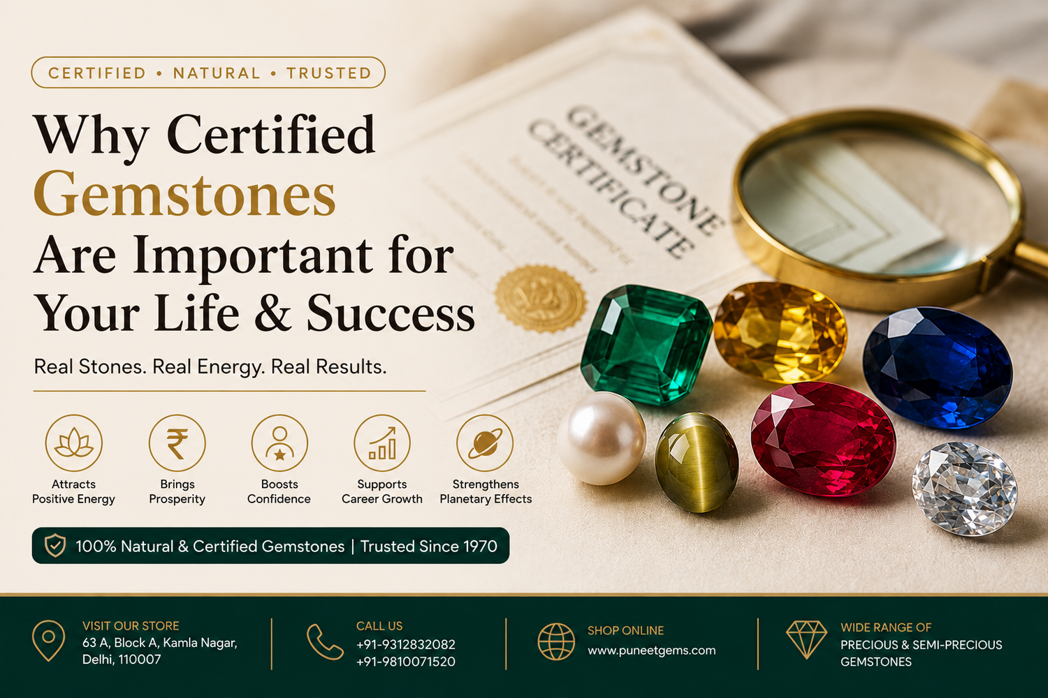 Why Certified Gemstones Are Important for Your Life & Success
