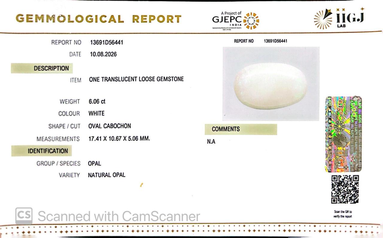 Natural Australian Opal 6.06CT