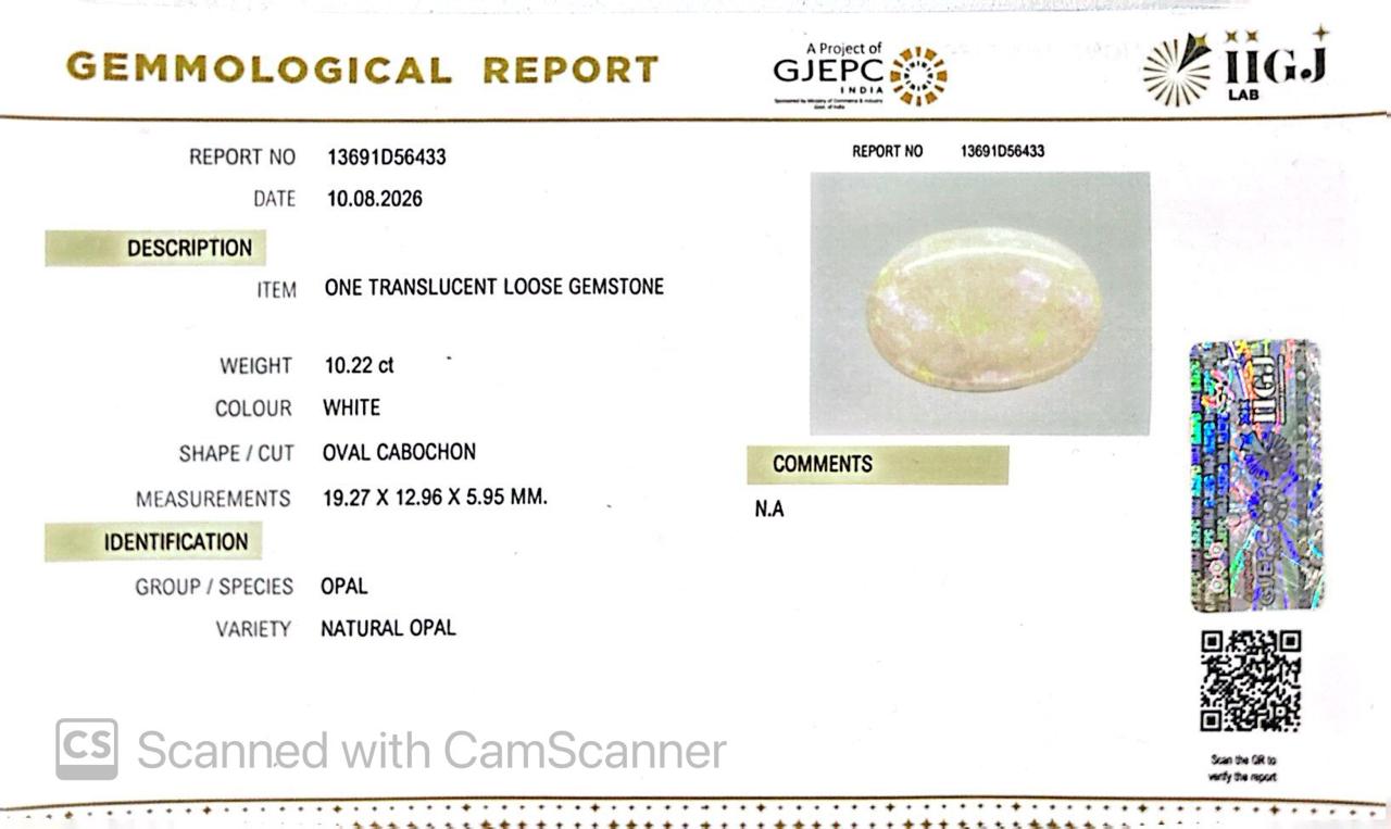 Natural Australian Opal 10.22CT