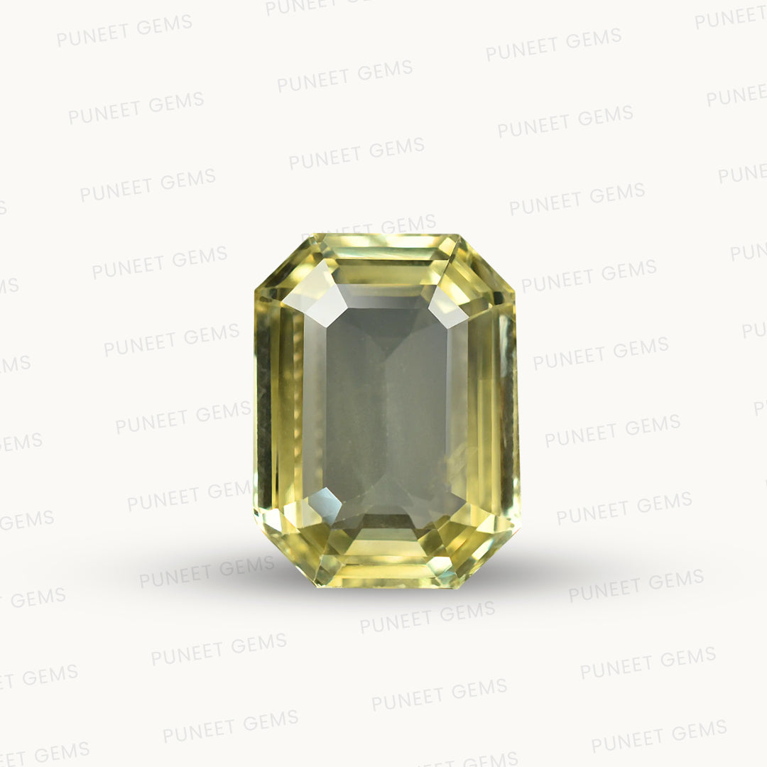 Natural Yellow Sapphire (Pukhraj) – Prosperity, Wisdom & Jupiter’s Blessing 12.20 CT
