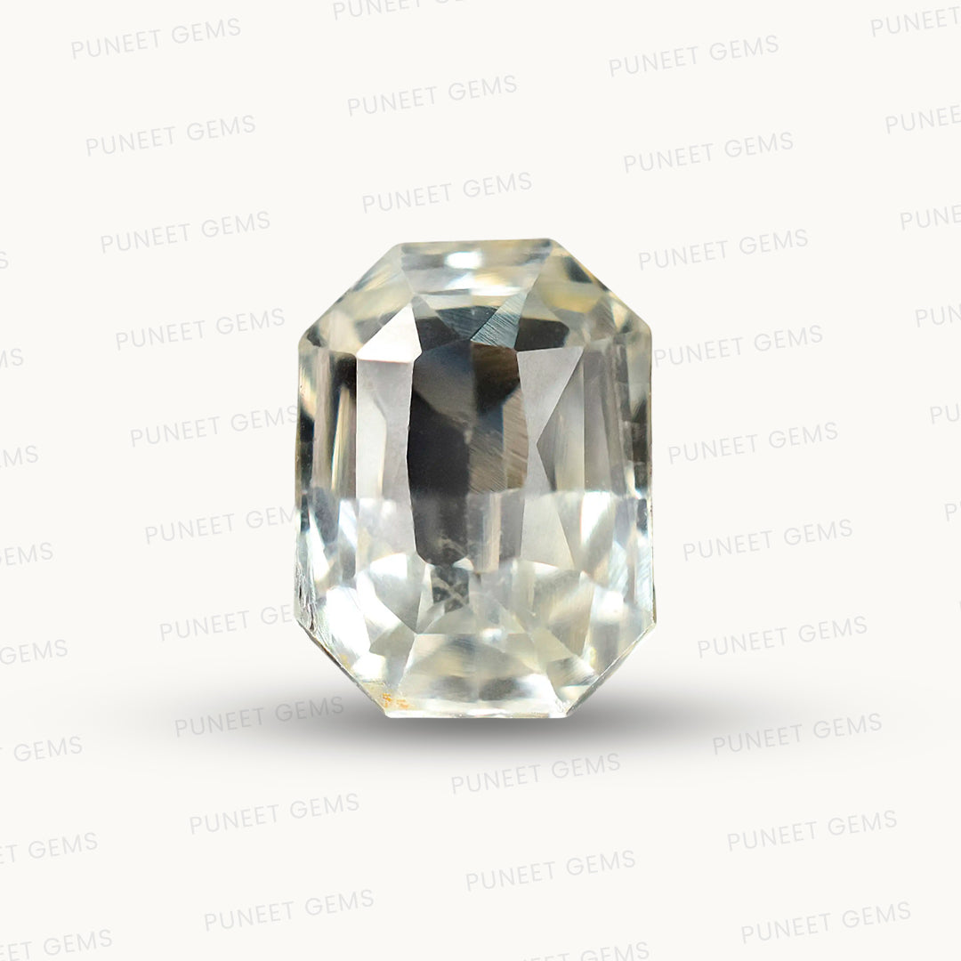 Natural White Sapphire Gemstone Online – Certified, Untreated & Ethically Sourced 2.08 CT