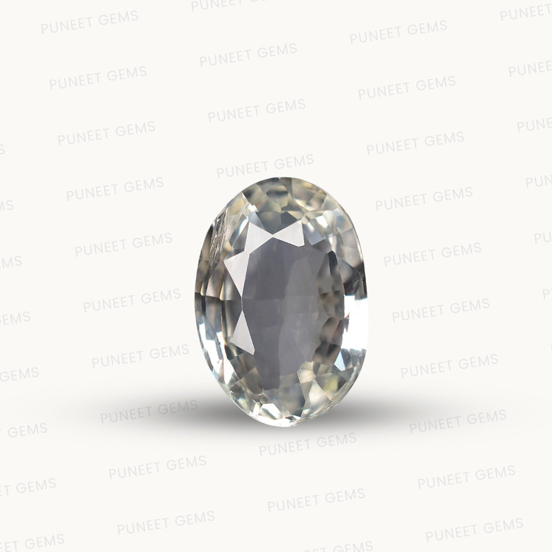 Natural White Sapphire Gemstone Online – Certified, Untreated & Ethically Sourced 2.17 CT