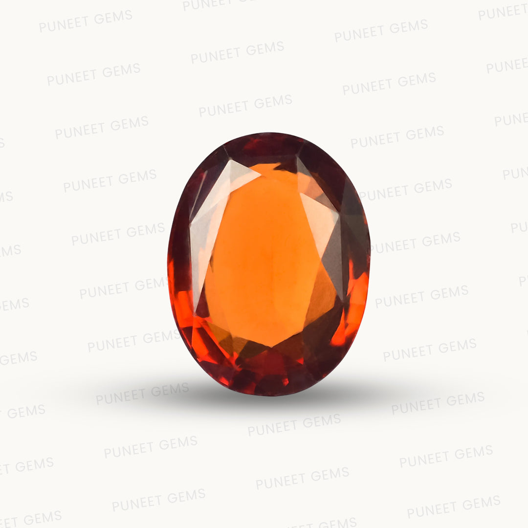 Siloni Gomed Gemstone – Natural Hessonite for Rahu Protection & Success 3.79 CT