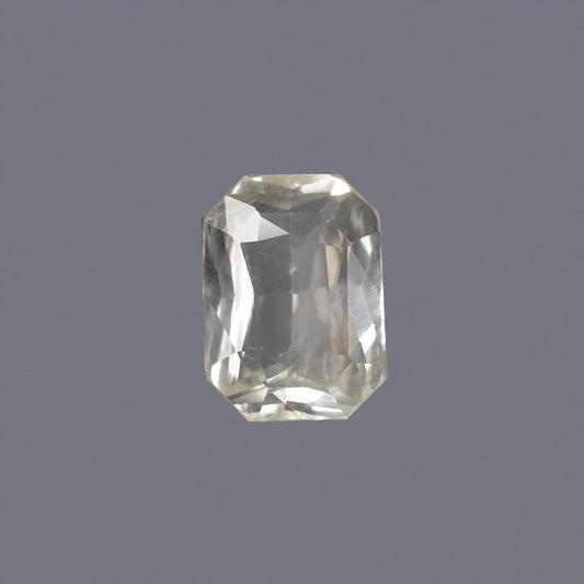 Natural(H) White Sapphire Gemstone Online – Certified & Ethically Sourced 4.06 CT