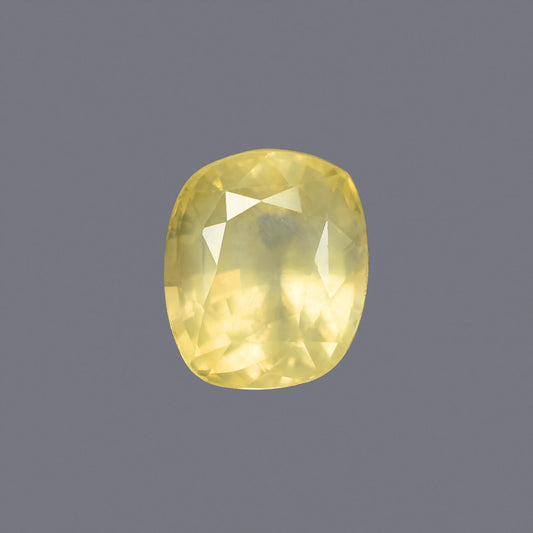 Natural Yellow Sapphire (Pukhraj) – Prosperity, Wisdom & Jupiter’s Blessing 5.04 CT