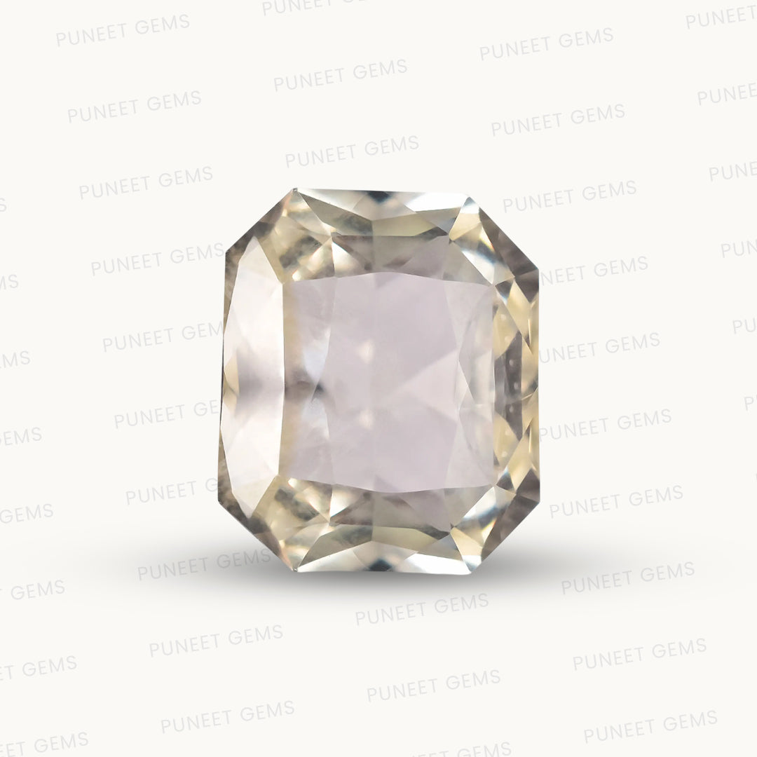 Natural White Sapphire Gemstone Online – Certified, Untreated & Ethically Sourced 5.20 CT