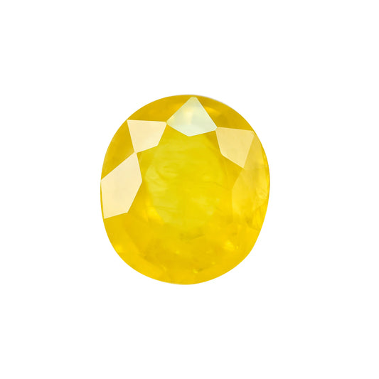 Natural Yellow Sapphire (Thailand) – Prosperity, Wisdom & Jupiter’s Blessing 5.42 CT