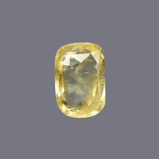 Natural Yellow Sapphire (Pukhraj) – Prosperity, Wisdom & Jupiter’s Blessing 5.73 CT