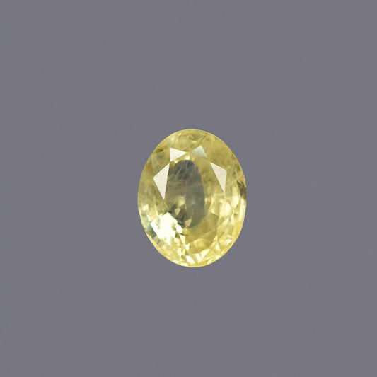 Natural Yellow Sapphire (Pukhraj) – Prosperity, Wisdom & Jupiter’s Blessing 5.80 CT