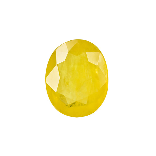 Natural Yellow Sapphire (Thailand) – Prosperity, Wisdom & Jupiter’s Blessing 5.91 CT