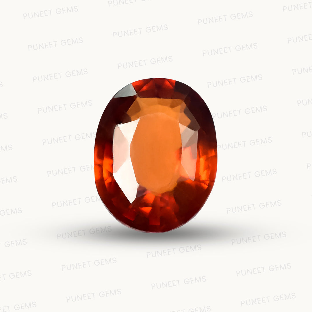 Siloni Gomed Gemstone – Natural Hessonite for Rahu Protection & Success 5.95 CT