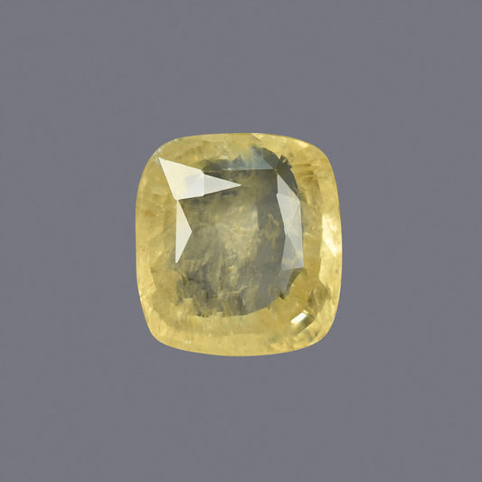 Natural Yellow Sapphire (Pukhraj) – Prosperity, Wisdom & Jupiter’s Blessing 6.04 CT