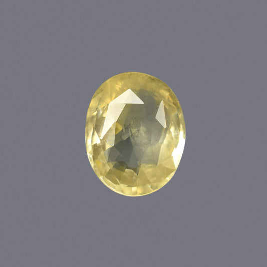 Natural Yellow Sapphire (Pukhraj) – Prosperity, Wisdom & Jupiter’s Blessing 6.08 CT