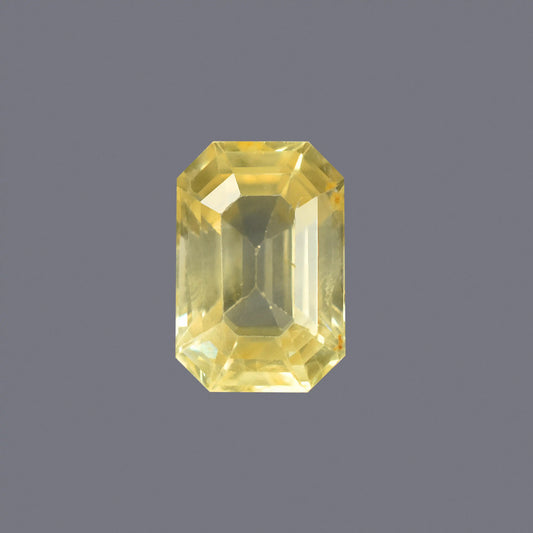 Natural Yellow Sapphire (Pukhraj) – Prosperity, Wisdom & Jupiter’s Blessing 6.23 CT