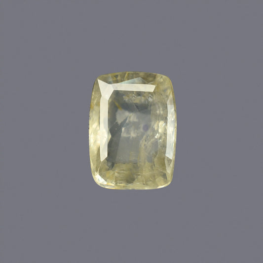 Natural Yellow Sapphire (Pukhraj) – Prosperity, Wisdom & Jupiter’s Blessing 6.32 CT