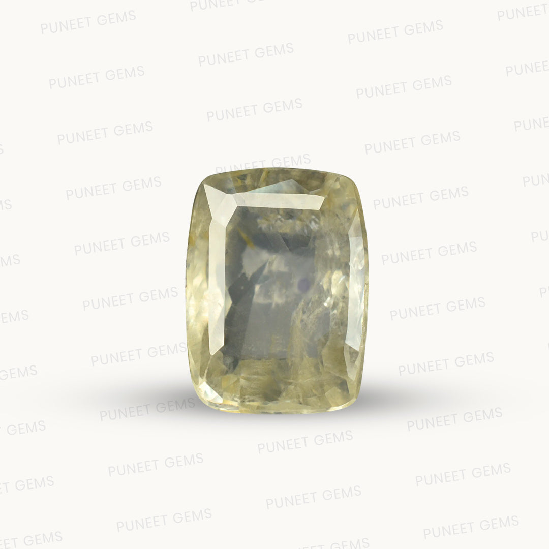 Natural Yellow Sapphire (Pukhraj) – Prosperity, Wisdom & Jupiter’s Blessing 6.32 CT