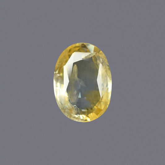 Natural Yellow Sapphire (Pukhraj) – Prosperity, Wisdom & Jupiter’s Blessing 6.46 CT