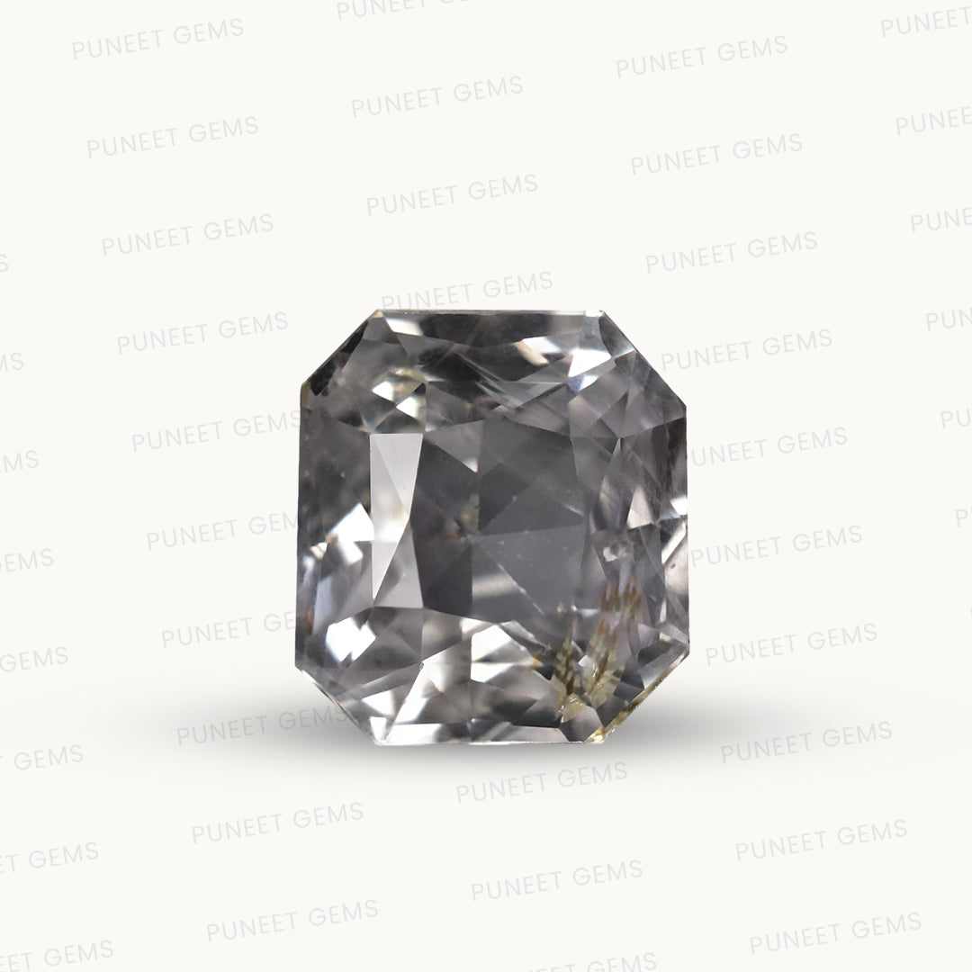 Natural White Sapphire Gemstone Online – Certified, Untreated & Ethically Sourced 6.49 CT
