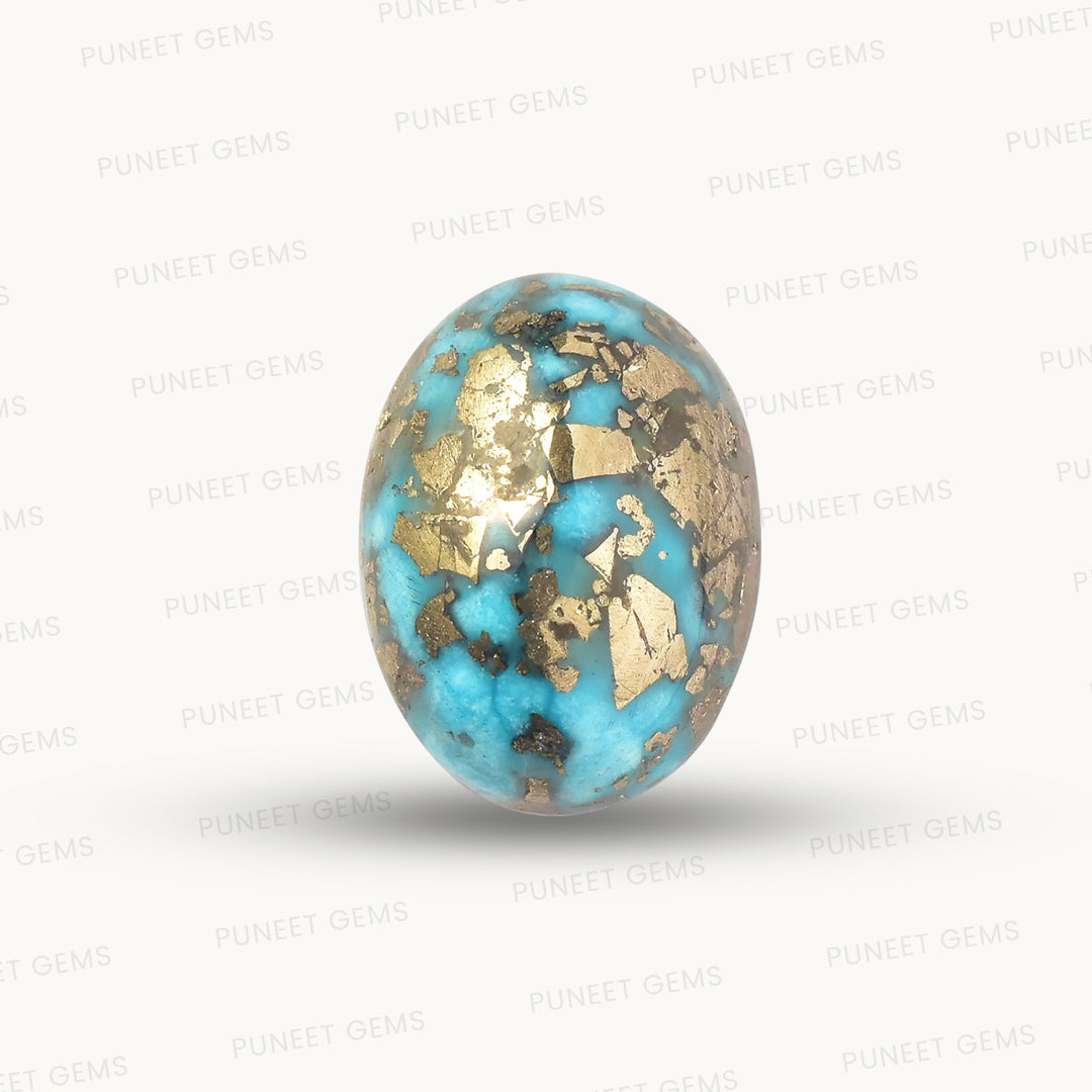 Firoza (Turquoise) Gemstone – The Stone of Protection & Positivity 6.52 CT