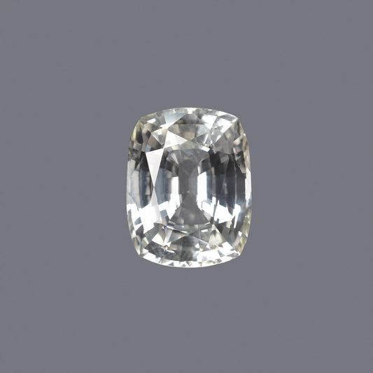 Natural White Sapphire Gemstone Online – Certified, Untreated & Ethically Sourced 6.52 CT