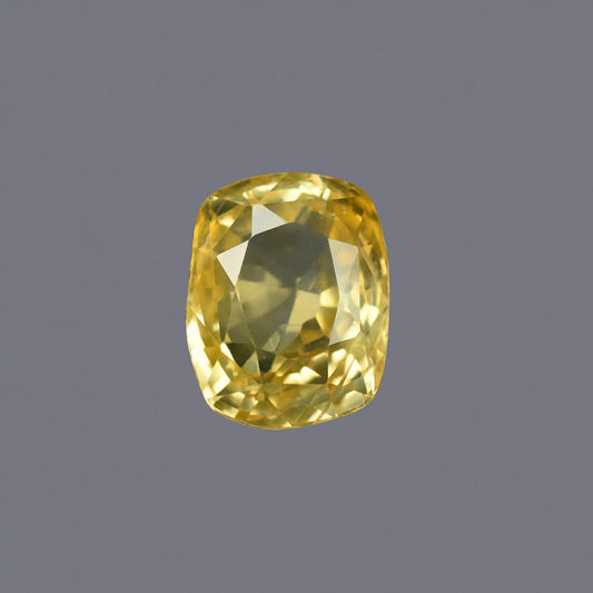 Natural Yellow Sapphire (Pukhraj) – Prosperity, Wisdom & Jupiter’s Blessing 7.09 CT