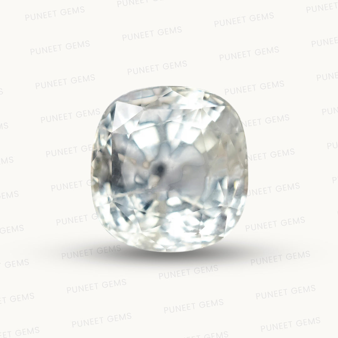 Natural White Sapphire Gemstone Online – Certified, Untreated & Ethically Sourced 7.24 CT