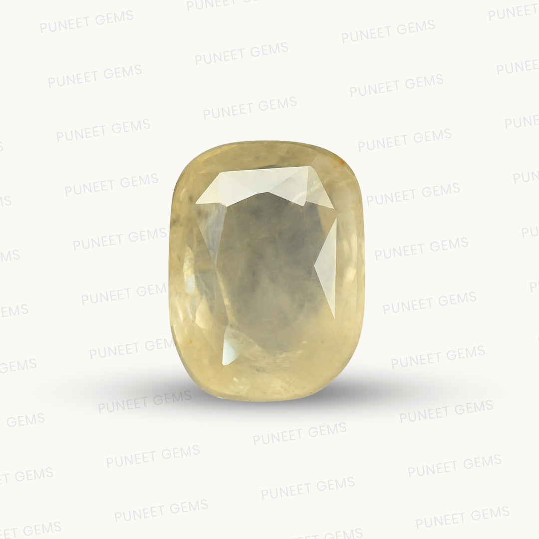 Natural Yellow Sapphire (Pukhraj) – Prosperity, Wisdom & Jupiter’s Blessing 7.59 CT