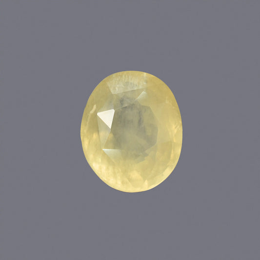 Natural Yellow Sapphire (Pukhraj) – Prosperity, Wisdom & Jupiter’s Blessing 7.67 CT