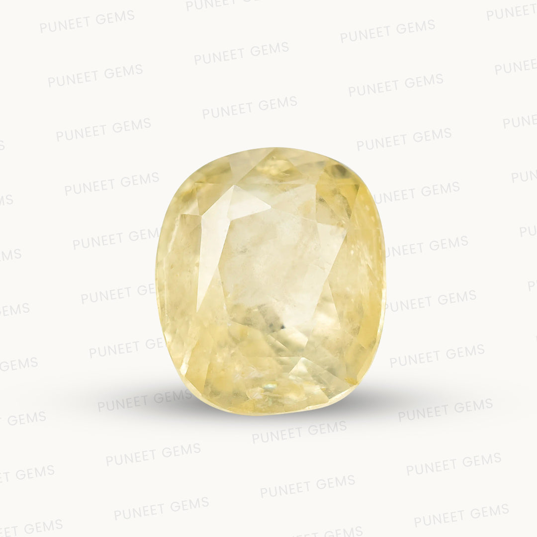 Natural Yellow Sapphire (Pukhraj) – Prosperity, Wisdom & Jupiter’s Blessing 8.65 CT