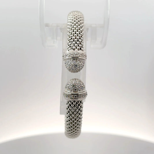 Italian Sterling Silver Bracelet – Timeless Elegance 17.700 gm