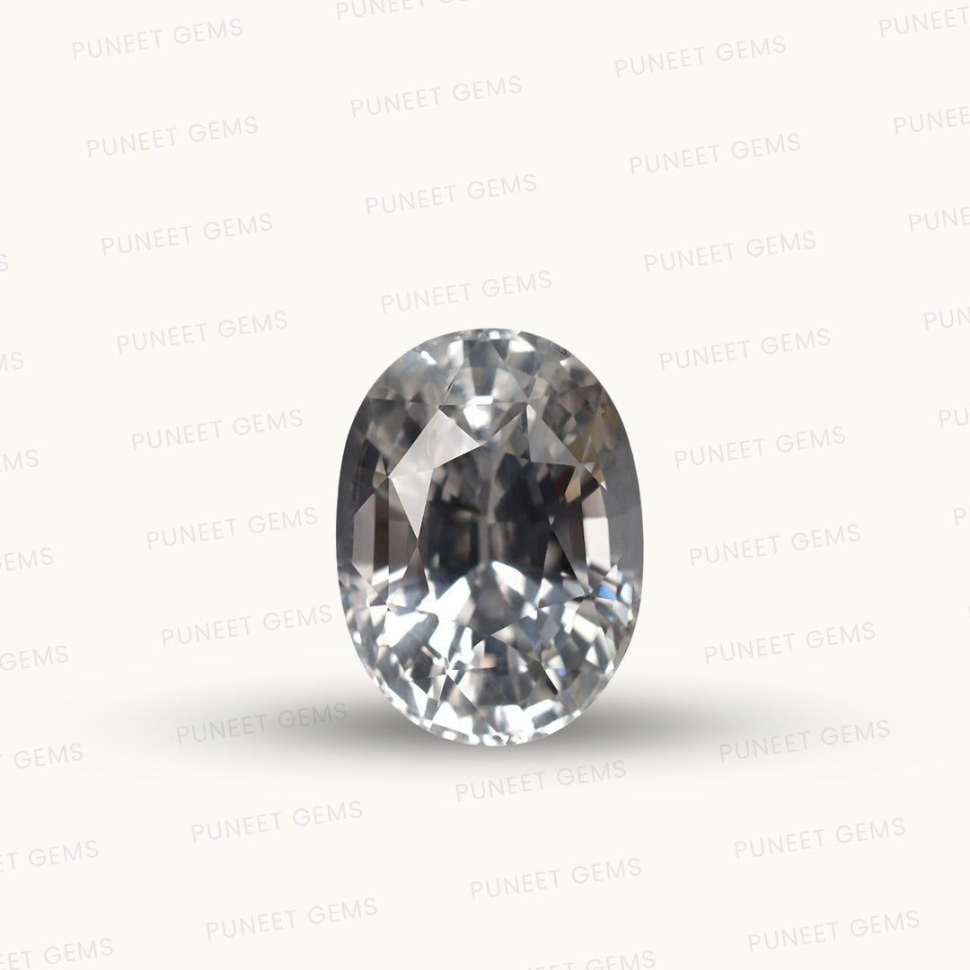 Natural White Sapphire Gemstone Online – Certified, Untreated & Ethically Sourced 9.17 CT