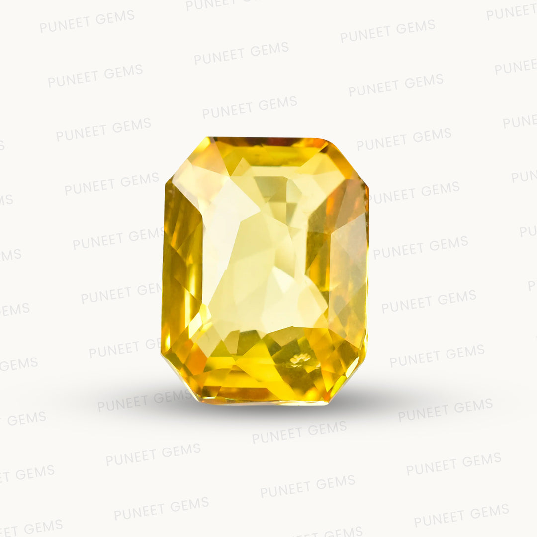 Natural(H) Yellow Sapphire Gemstones – Radiance, Wisdom & Prosperity 9.67 CT