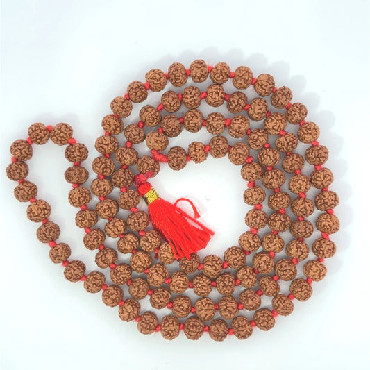 Rudraksha Mala – 108 Beads for Meditation & Spiritual Practice