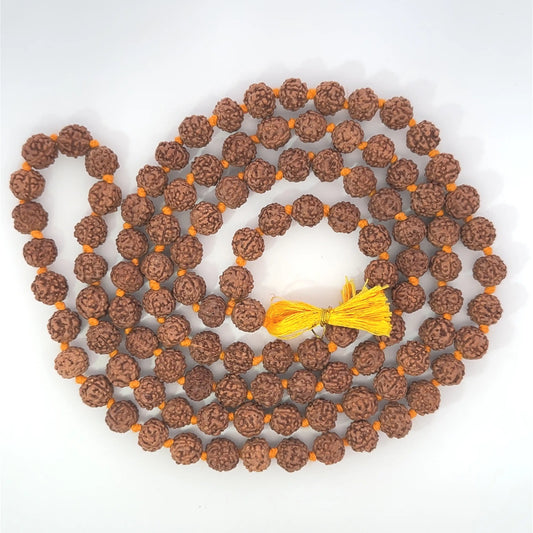 Rudraksha Jaap Mala – 108+1 Beads for Mantra Chanting & Meditation