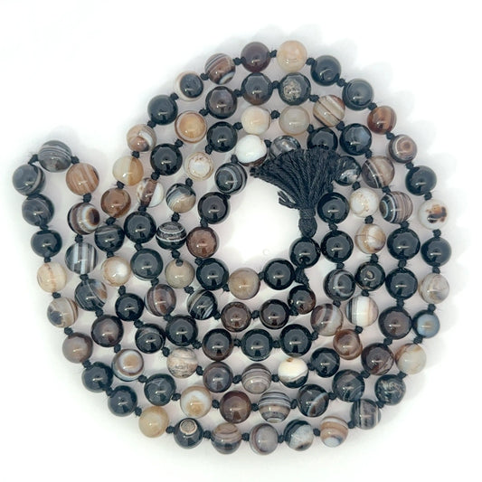 Sulemani Agate Mala – 108 Beads for Protection & Positive Energy