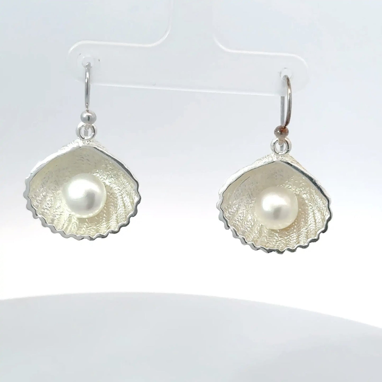 Elegant Silver Moti Tops (Pearl Stud Earrings) β 925 Sterling Silver | Timeless & Minimalist Jewelry
