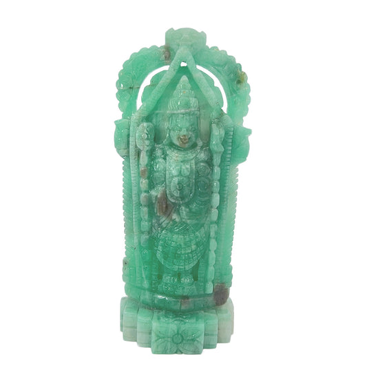Natural Emerald Tirupati Balaji Figure 557.61 CT