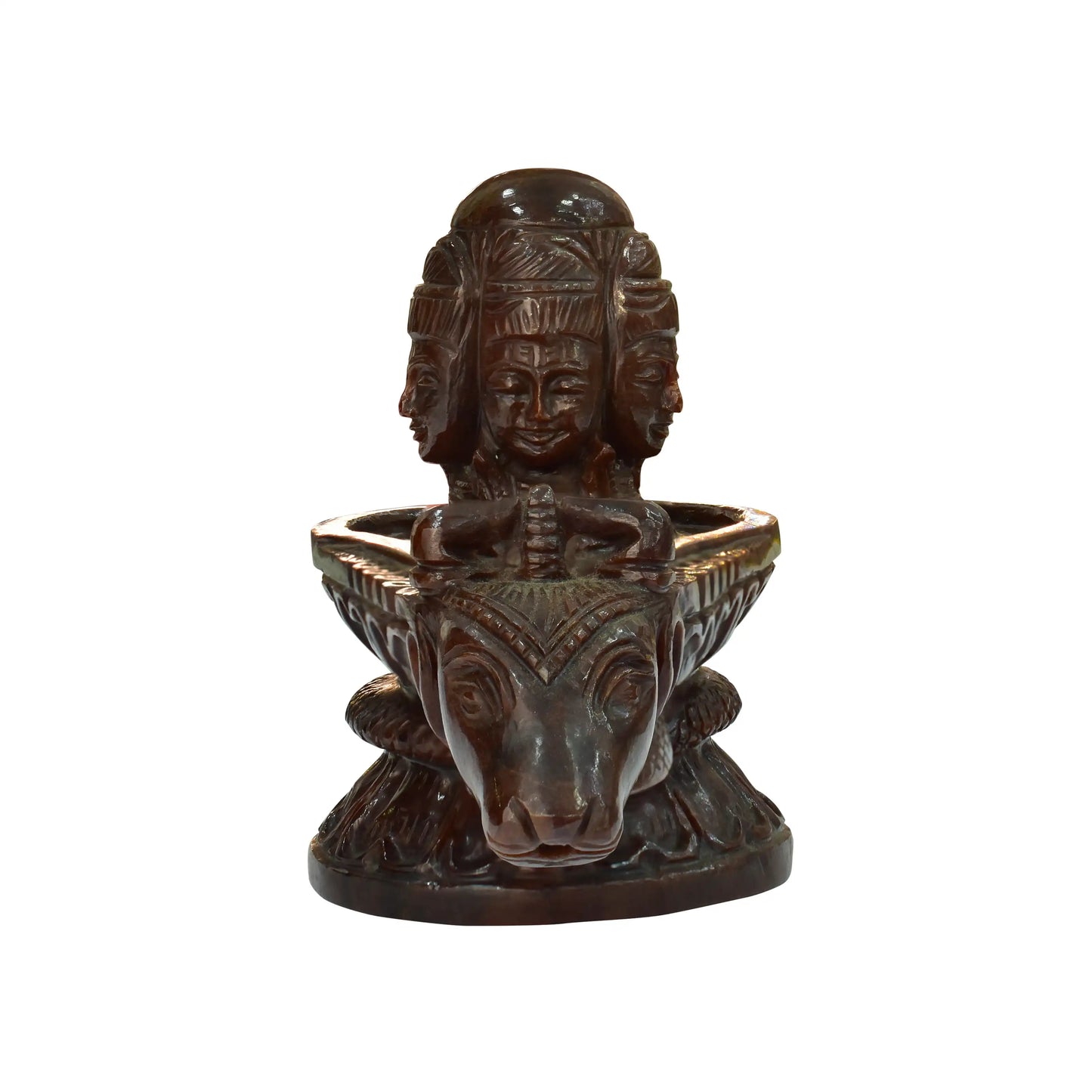 Gomed (Hessonite) Shivling Figure – Powerful Vedic Energy in Sacred Stone 3.680 kg