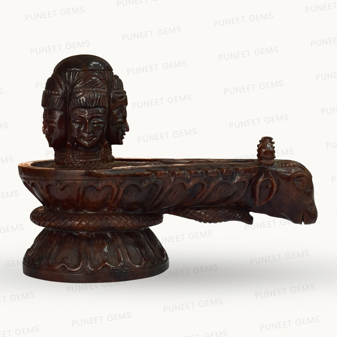 Gomed (Hessonite) Shivling Figure – Powerful Vedic Energy in Sacred Stone 3.575 kg