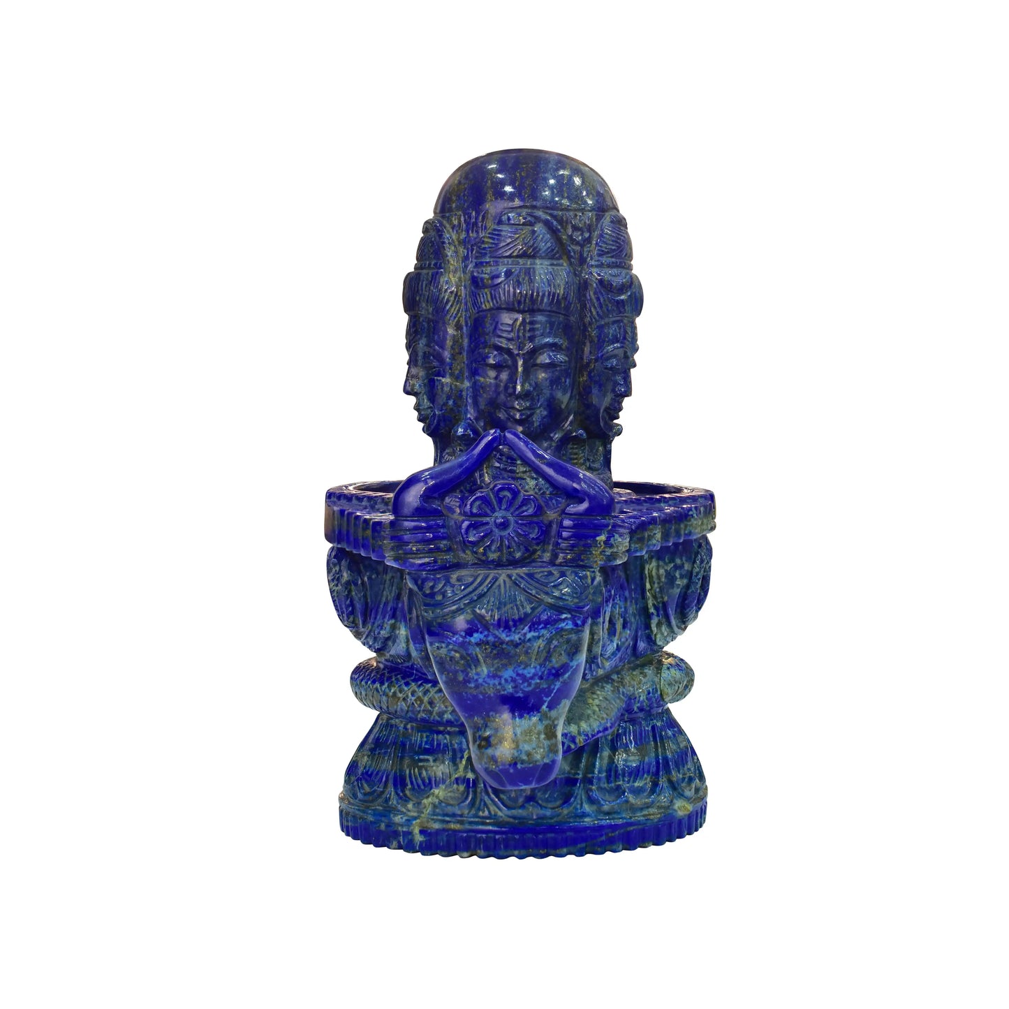 Lapis Lazuli Shivling Figure – Sacred Symbol of Lord Shiva in Royal Blue Stone 6.700 kg