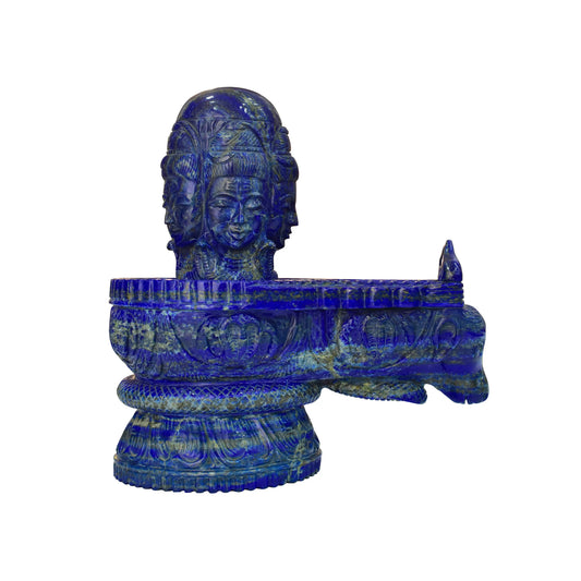 Lapis Lazuli Shivling Figure – Sacred Symbol of Lord Shiva in Royal Blue Stone 6.700 kg