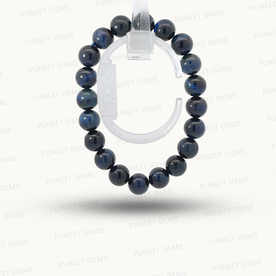 Natural Blue Tiger Eye Bracelet – Strength, Focus & Grounded Style