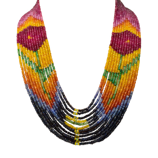 Rainbow Rose Mala 570 CT