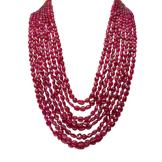 Ruby Madiya Mala – 8 Line 1363.85 CT