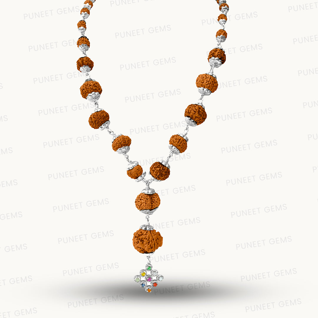 Silver Sidh Rudraksha Mala – Indonesian Origin
