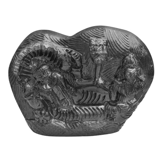 Shaligram Vishnu Ji & Laxmi Ji with Sudarshan Chakra Figure
