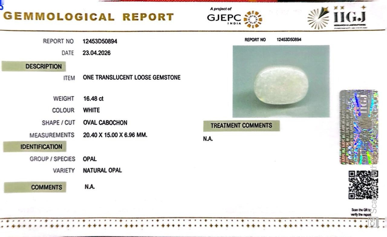 Australian Opal – The Gem of Radiant Fire, Rarity & Intuition 16.48 CT