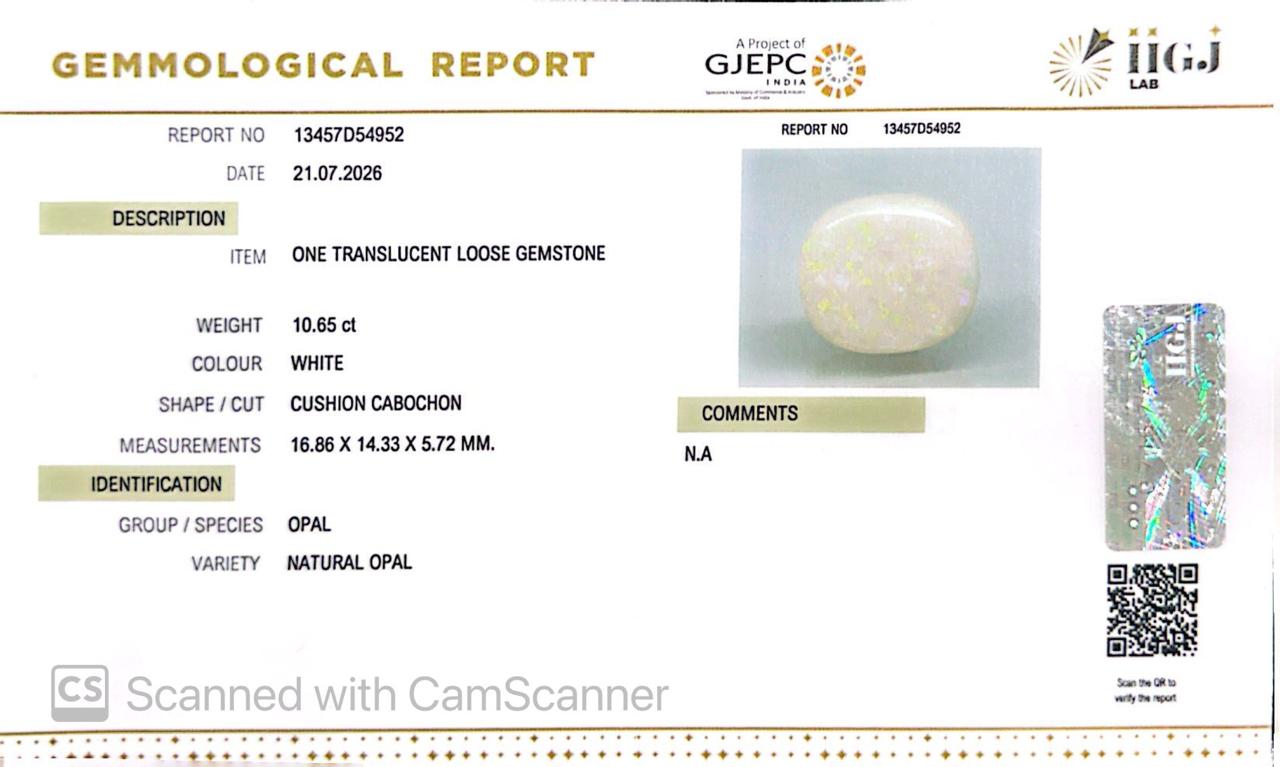 Natural Australian Opal 10.65Ct
