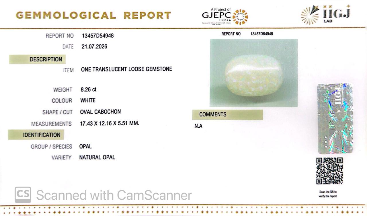 Natural Australian Opal 8.26CT