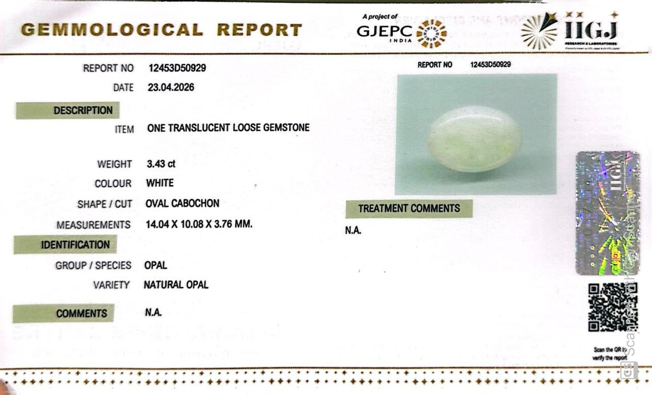 Australian Opal – The Gem of Radiant Fire, Rarity & Intuition 3.43 CT